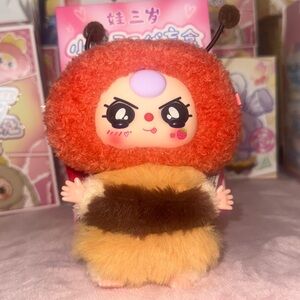 (NOW SOLD) Special Crying eyes Ladybug w/ bumble bee outfit Baby Three Elf plush